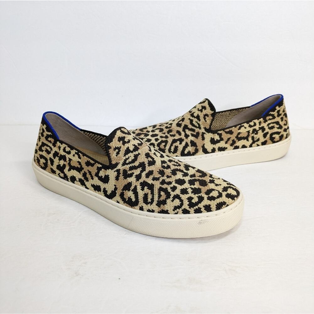 Rothy's The Sneaker Slip On 8 Desert Cat Animal Cheetah Camo Print Limited Print - Picture 13 of 15